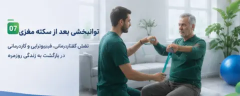 توانبخشی سکته مغزی - کاردرمانی، فیزیوتراپی و گفتاردرمانی